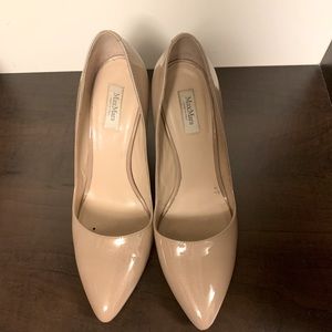 MaxMara Flavia Pump in nude patent